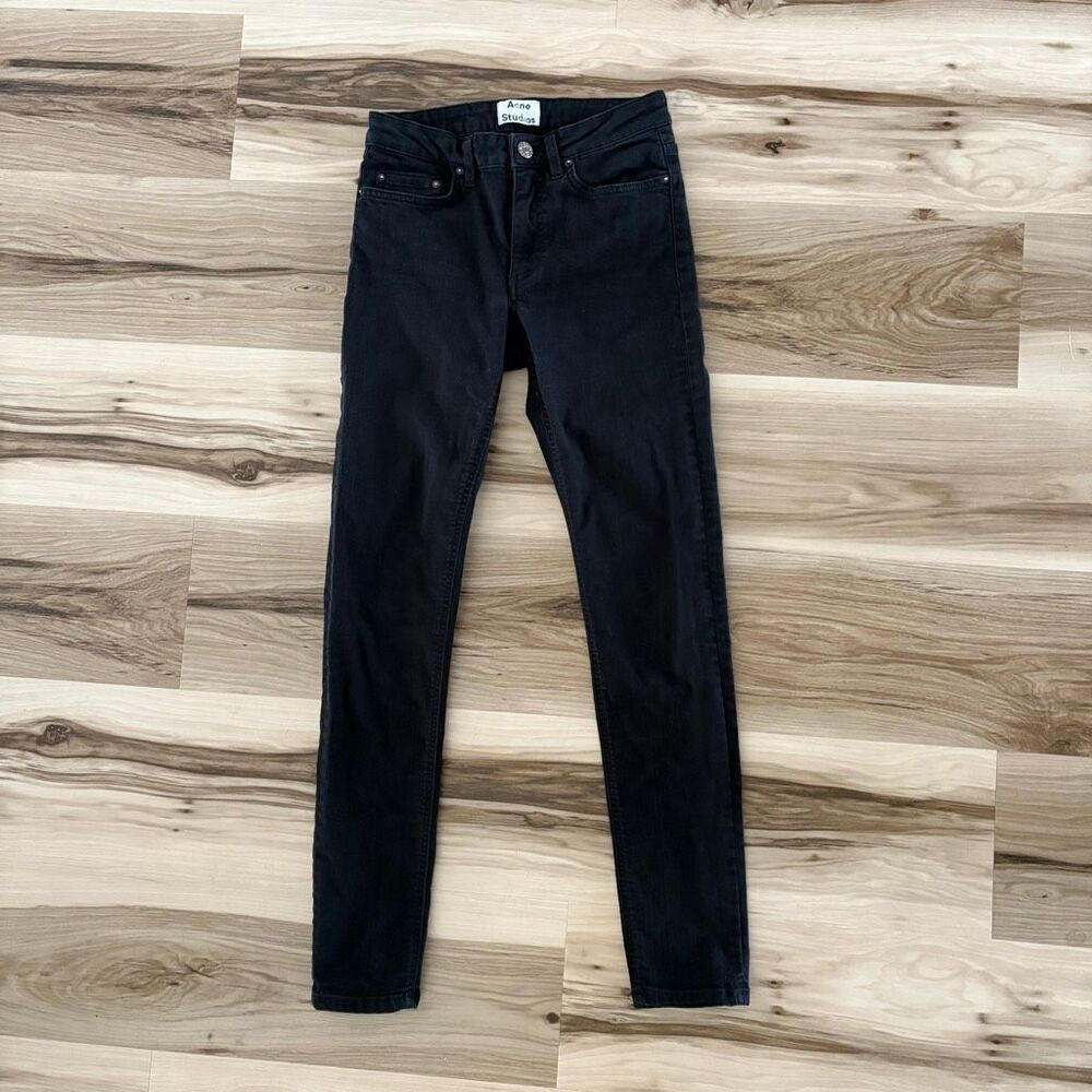 Acne Studios 26x32 Skin 5 Black Jeans Skinny Stretch